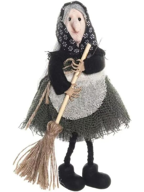 Other - Handmade Kitchen Witch Doll | Vintage Folk Art Figurine | Whimsical Home Decor